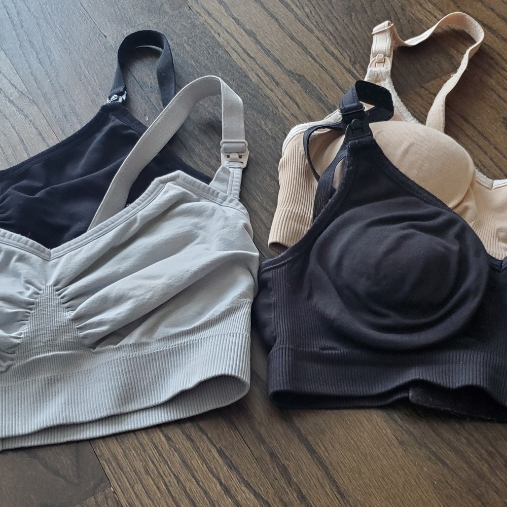 Lot of 4 nursing bras
